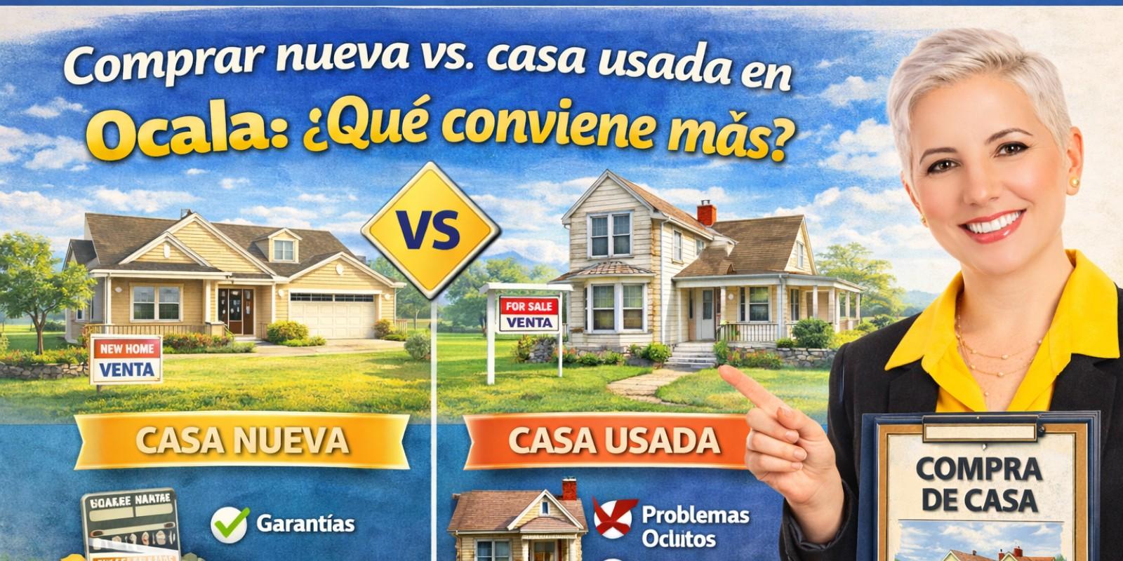 Comprar una casa nueva vs. una casa usada en Ocala: ¿Qué conviene más?
